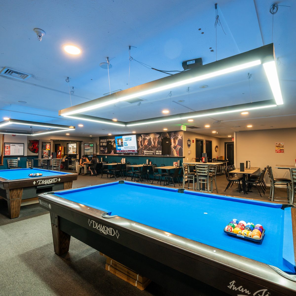 Pool Tables and a Real Stage